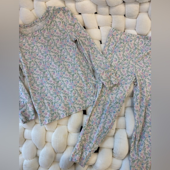 Posh Peanut Bamboo Floral Kids Pajama Set - Picture 2 of 2